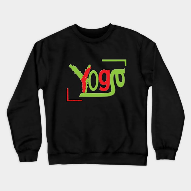 Yoga Guru Crewneck Sweatshirt by Koirie Design Gallery